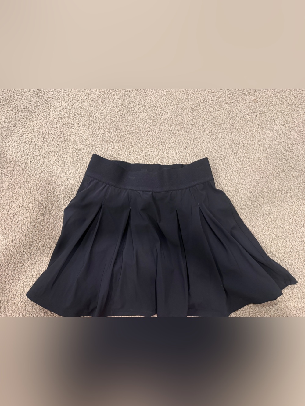 lululemon athletica Black Pleated Circle Skirt